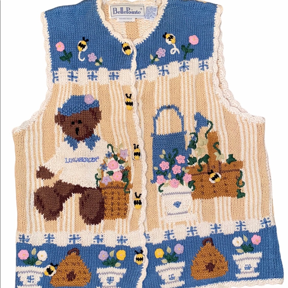 Bellepointe Longaberger Basket Swearer Vest Sz L